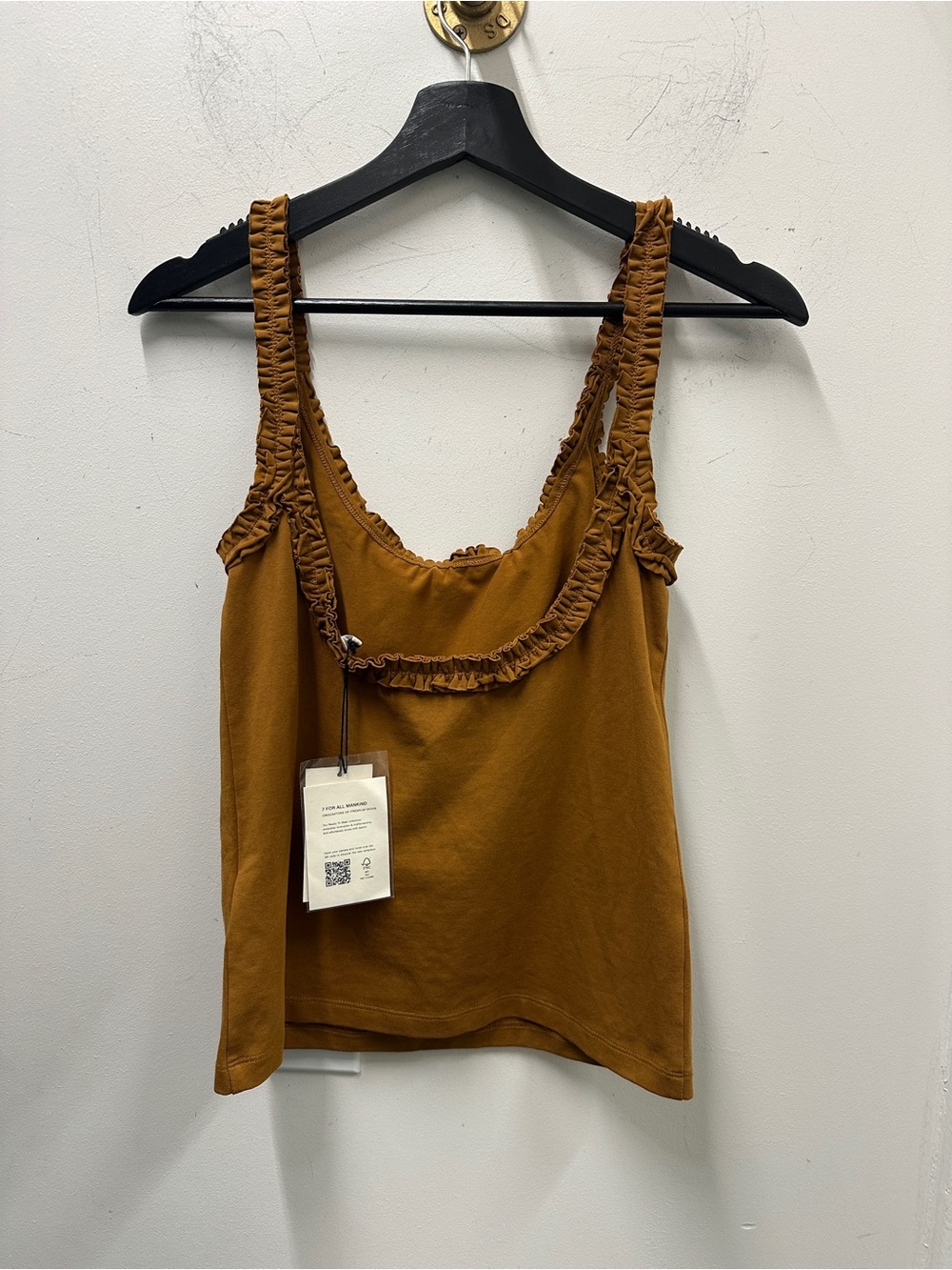 7 For All Mankind Ruffle Trim Tank - Picture 5 of 8